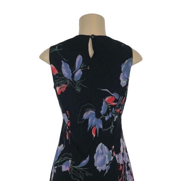 Vintage Jones New York Maxi Slip Dress Size 4 Dark Floral Print Y2K Fairycore - Picture 6 of 8